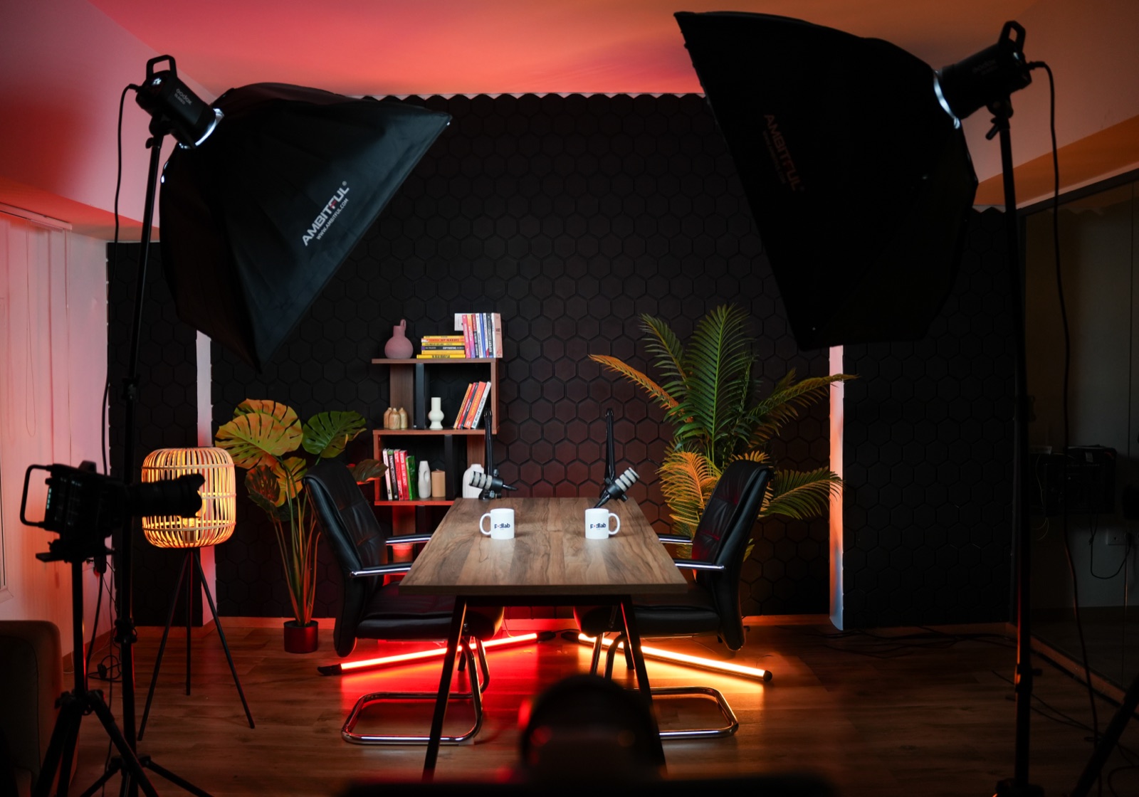 Le plateau de tournage complet du Podlab