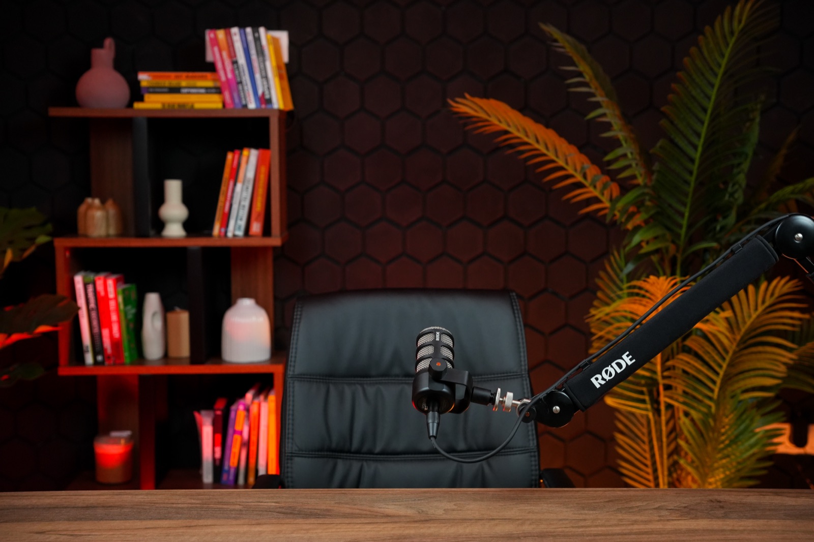 Poste d'enregistrement avec micro RØDE